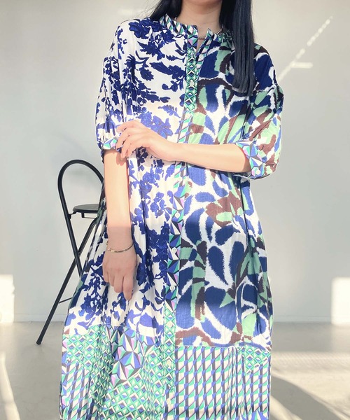 AS KNOW AS plus（アズノゥアズプラス）の「♪まぜまぜ配色コクーンワンピース（ワンピース・レディース・ブラック系/ベージュ系/サックスブルー系/ホワイト系その他/ブラック系1/ブラック系その他/ホワイト系2/ホワイト系その他2/ネイビー系1/グリーン系その他/ブルー系その他/ホワイト系その他3/ブラック系3/ネイビー系3/グリーン系その他3/グリーン系その他4/ブルー系その他4/ブルー系その他2/レッド系その他2/ホワイト系その他5/ブラック系2/ブルー系その他5/ネイビー系4/ブラック系4/ブラック系その他2/ブラウン系その他2・FREE）」の19枚目の写真