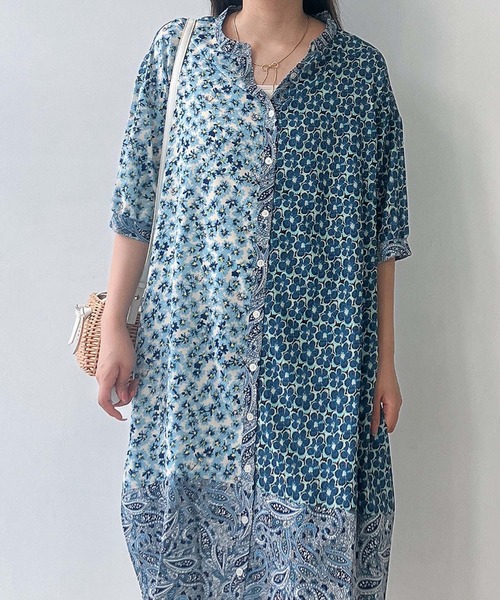 AS KNOW AS plus（アズノゥアズプラス）の「♪まぜまぜ配色コクーンワンピース（ワンピース・レディース・ブラック系/ベージュ系/サックスブルー系/ホワイト系その他/ブラック系1/ブラック系その他/ホワイト系2/ホワイト系その他2/ネイビー系1/グリーン系その他/ブルー系その他/ホワイト系その他3/ブラック系3/ネイビー系3/グリーン系その他3/グリーン系その他4/ブルー系その他4/ブルー系その他2/レッド系その他2/ホワイト系その他5/ブラック系2/ブルー系その他5/ネイビー系4/ブラック系4/ブラック系その他2/ブラウン系その他2・FREE）」の21枚目の写真