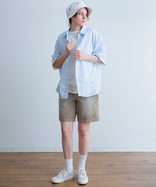 Universal Style Wear(ユニバーサルスタイルウェア)の「Universal Style Wear ラギッド シャツ(シャツ/ブラウス・メンズ・サックスブルー系/レッド系/グリーン系/ホワイト×ホワイト・X-LARGE/LARGE/MEDIUM)」の11枚目の写真