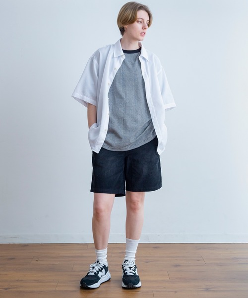 Universal Style Wear(ユニバーサルスタイルウェア)の「Universal Style Wear ラギッド シャツ(シャツ/ブラウス・メンズ・サックスブルー系/レッド系/グリーン系/ホワイト×ホワイト・X-LARGE/LARGE/MEDIUM)」の7枚目の写真