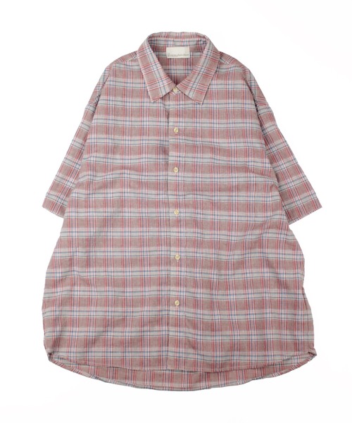Universal Style Wear(ユニバーサルスタイルウェア)の「Universal Style Wear ラギッド シャツ(シャツ/ブラウス・メンズ・サックスブルー系/レッド系/グリーン系/ホワイト×ホワイト・X-LARGE/LARGE/MEDIUM)」の13枚目の写真