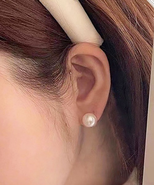 florist(フローリスト)の「5サイズパールイヤリング(8mm/10mm/12mm/14mm/16mm)(イヤリング・レディース・ピンク系1/ピンク系2/ピンク系3/ホワイト系1/ホワイト系2/ホワイト系3・FREE)」の2枚目の写真