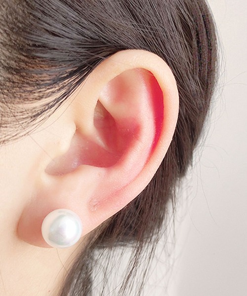 florist(フローリスト)の「5サイズパールイヤリング(8mm/10mm/12mm/14mm/16mm)(イヤリング・レディース・ピンク系1/ピンク系2/ピンク系3/ホワイト系1/ホワイト系2/ホワイト系3・FREE)」の4枚目の写真