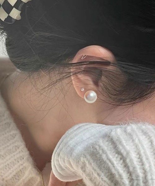 florist(フローリスト)の「5サイズパールイヤリング(8mm/10mm/12mm/14mm/16mm)(イヤリング・レディース・ピンク系1/ピンク系2/ピンク系3/ホワイト系1/ホワイト系2/ホワイト系3・FREE)」の1枚目の写真