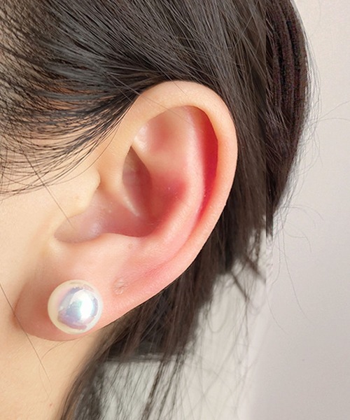 florist(フローリスト)の「5サイズパールイヤリング(8mm/10mm/12mm/14mm/16mm)(イヤリング・レディース・ピンク系1/ピンク系2/ピンク系3/ホワイト系1/ホワイト系2/ホワイト系3・FREE)」の6枚目の写真