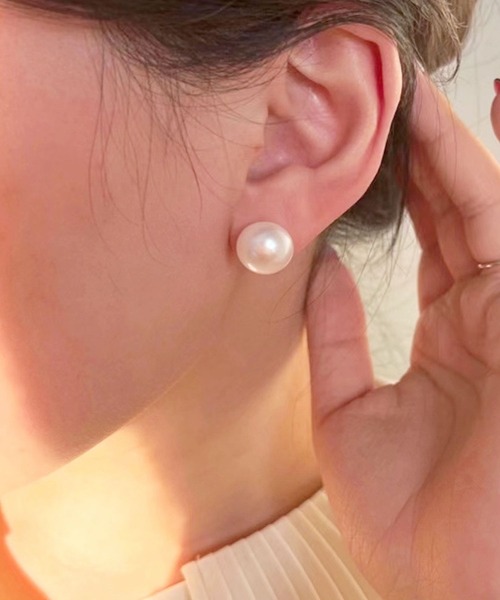 florist(フローリスト)の「5サイズパールイヤリング(8mm/10mm/12mm/14mm/16mm)(イヤリング・レディース・ピンク系1/ピンク系2/ピンク系3/ホワイト系1/ホワイト系2/ホワイト系3・FREE)」の8枚目の写真
