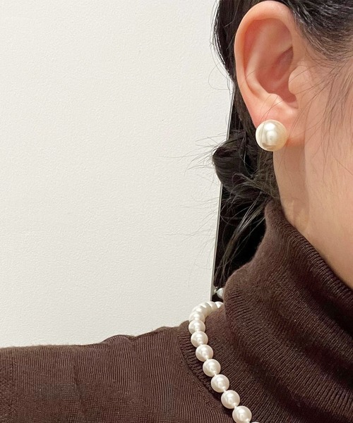 florist(フローリスト)の「5サイズパールイヤリング(8mm/10mm/12mm/14mm/16mm)(イヤリング・レディース・ピンク系1/ピンク系2/ピンク系3/ホワイト系1/ホワイト系2/ホワイト系3・FREE)」の7枚目の写真