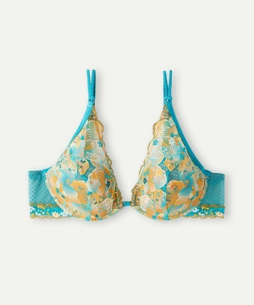 Intimissimi（インティミッシミ）の「Summer Vibes Elena バルコネットブラ（ブラジャー・レディース・ターコイズブルー・75C/80C/75B/75D/80B/70B/85B/85C）」の7枚目の写真