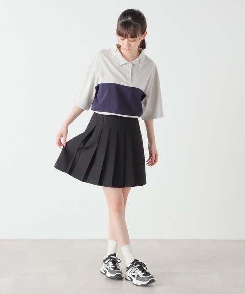 Honeys（ハニーズ）の「ミニプリーツスカート（スカート・レディース・ブラック/ブラウン/チャコールグレー/アイボリー/ダークグレー・M/L/SS/S/LL）」の9枚目の写真