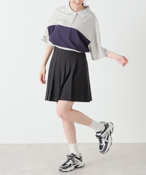 Honeys（ハニーズ）の「ミニプリーツスカート（スカート・レディース・ブラック/ブラウン/チャコールグレー/アイボリー/ダークグレー・M/L/SS/S/LL）」の22枚目の写真