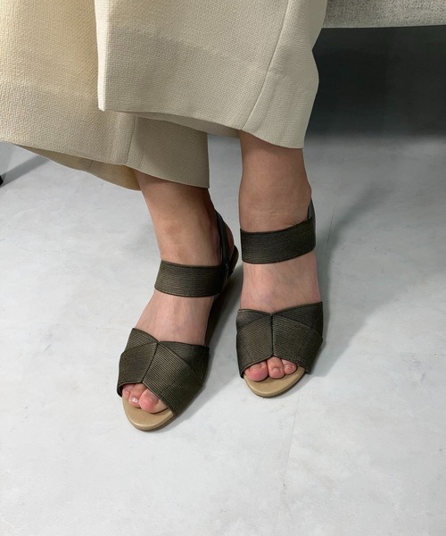 Riz raffinee（リズラフィーネ）の「モチーフウェッジソールサンダル（サンダル・レディース・ベージュ/カーキ/ブラック・M/L/S）」の22枚目の写真