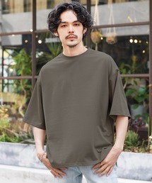 梨地 オーバーサイズ 半袖 Tシャツ
