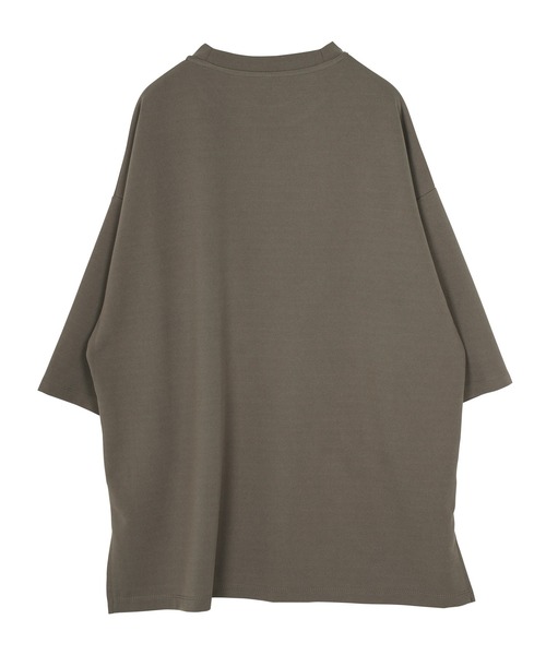 jiggys shop（ジギーズショップ）の「梨地 オーバーサイズ 半袖 Tシャツ（Tシャツ/カットソー・メンズ・グレー/ブラック/ダークグレー/ベージュ/ホワイト/グリーン・LARGE/MEDIUM/X-LARGE）」の19枚目の写真