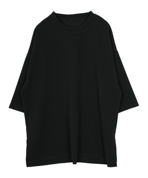 jiggys shop（ジギーズショップ）の「梨地 オーバーサイズ 半袖 Tシャツ（Tシャツ/カットソー・メンズ・グレー/ブラック/ダークグレー/ベージュ/ホワイト/グリーン・LARGE/MEDIUM/X-LARGE）」の9枚目の写真