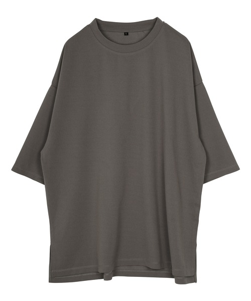 jiggys shop（ジギーズショップ）の「梨地 オーバーサイズ 半袖 Tシャツ（Tシャツ/カットソー・メンズ・グレー/ブラック/ダークグレー/ベージュ/ホワイト/グリーン・LARGE/MEDIUM/X-LARGE）」の11枚目の写真