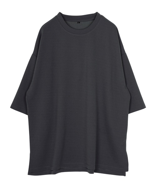jiggys shop（ジギーズショップ）の「梨地 オーバーサイズ 半袖 Tシャツ（Tシャツ/カットソー・メンズ・グレー/ブラック/ダークグレー/ベージュ/ホワイト/グリーン・LARGE/MEDIUM/X-LARGE）」の13枚目の写真