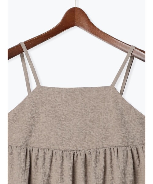 Te chichi TERRASSE（テチチテラス）の「ギャザーキャミワンピース（ワンピース・レディース・ブルー/ブラック/モカ・F）」の6枚目の写真