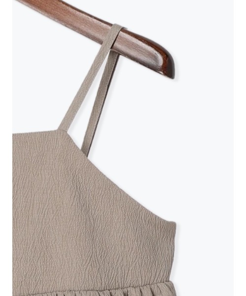 Te chichi TERRASSE（テチチテラス）の「ギャザーキャミワンピース（ワンピース・レディース・ブルー/ブラック/モカ・F）」の7枚目の写真