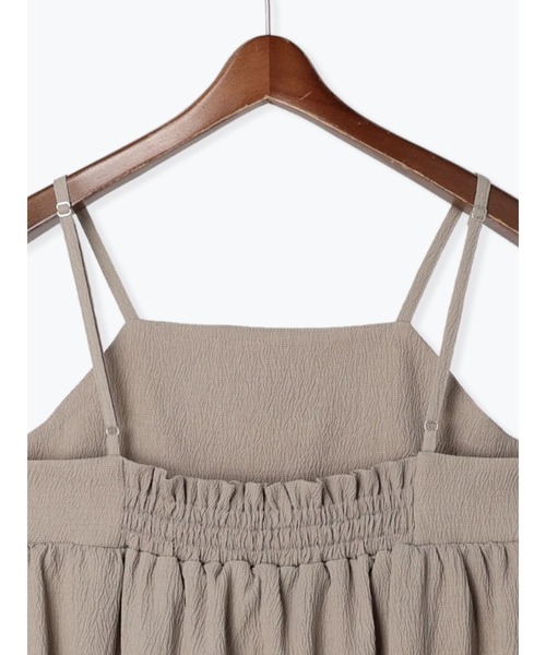 Te chichi TERRASSE（テチチテラス）の「ギャザーキャミワンピース（ワンピース・レディース・ブルー/ブラック/モカ・F）」の9枚目の写真