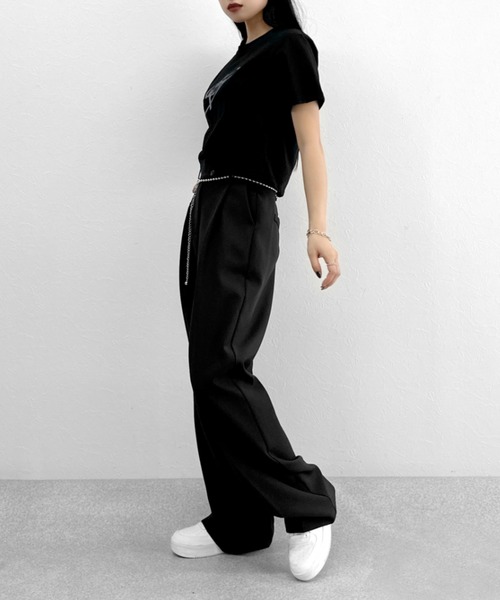 LVEU.（ラブユ.）の「【LVEU.】ボールチェーンベルト / ベルト ボール チェーン メタル シルバー ワンポイント レイヤード（ベルト・レディース・シルバー・FREE）」の3枚目の写真