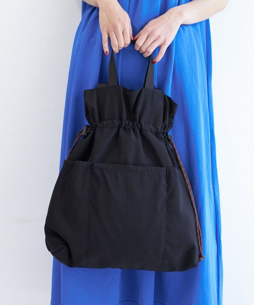 PBLIM(ページボーイリム)の「PBLIM/シャーリングトート(トートバッグ・レディース・ブラック/ブルー・FREE)」の5枚目の写真