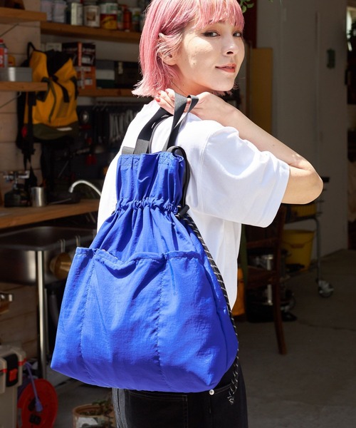 PBLIM(ページボーイリム)の「PBLIM/シャーリングトート(トートバッグ・レディース・ブラック/ブルー・FREE)」の8枚目の写真