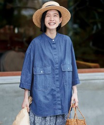 Sunny clouds | サニークラウズ　　ワークなデニムシャツ〈レディース〉(シャツ/ブラウス)