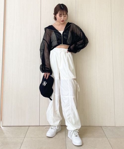 BEIGE,（ベイジ,）　メッシュパーカー ↩︎ 【new】 ・メッシュニットジップパーカー color オフ