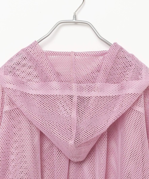 Heather(ヘザー)の「メッシュギャザーZIPパーカー 964521(パーカー・レディース・ブラック/パープル/アイボリー・FREE)」の7枚目の写真