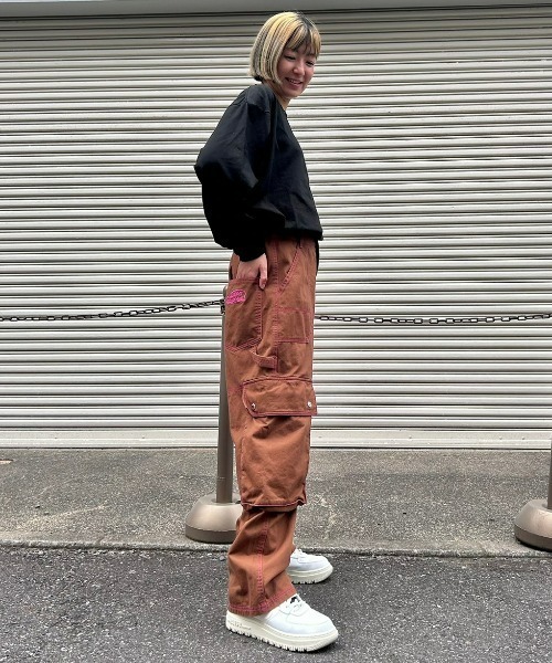 Candy Stripper（キャンディストリッパー）の「CND LOGO CARGO パンツ（カーゴパンツ・レディース・グレー/ブラウン/パープル・2）」の19枚目の写真