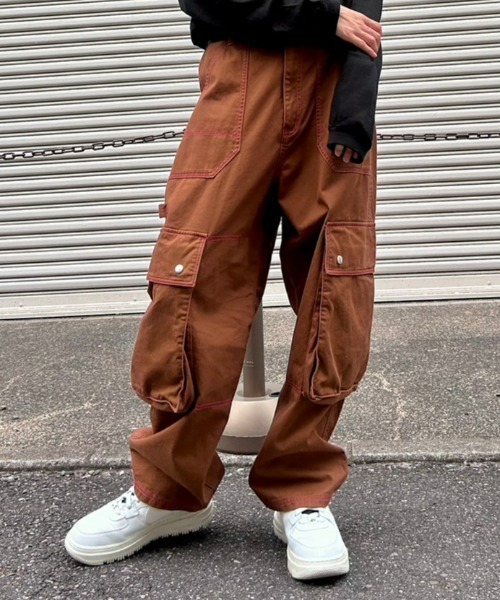 Candy Stripper（キャンディストリッパー）の「CND LOGO CARGO パンツ（カーゴパンツ・レディース・グレー/ブラウン/パープル・2）」の21枚目の写真