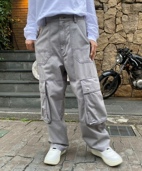 Candy Stripper（キャンディストリッパー）の「CND LOGO CARGO パンツ（カーゴパンツ・レディース・グレー/ブラウン/パープル・2）」の16枚目の写真