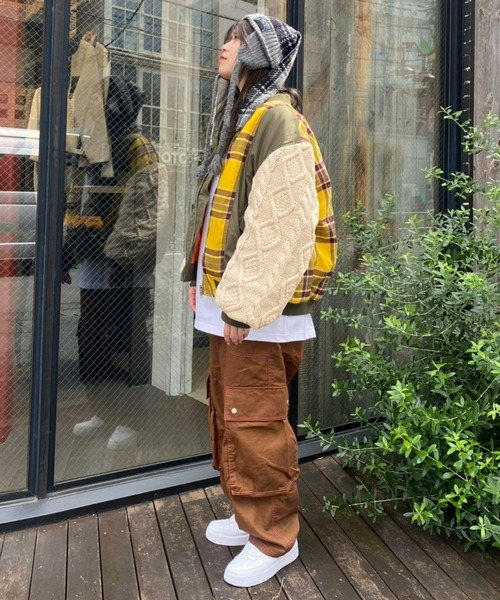 Candy Stripper（キャンディストリッパー）の「CND LOGO CARGO パンツ（カーゴパンツ・レディース・グレー/ブラウン/パープル・2）」の10枚目の写真