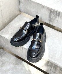 ASH 厚底 トラックソール ローファー ゴールド モチーフ ASH 厚底 トラックソール ローファー ゴールド モチーフ