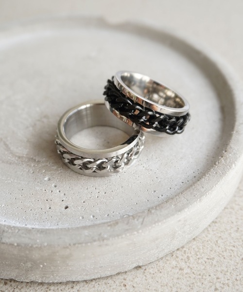 STYLE NUMBER（スタイルナンバー）の「【 STYLE NUMBER / スタイルナンバー 】 メンズ ステンレス リング（リング・メンズ・シルバー/ブラック系その他3/ブラック系その他2/ブラック系その他/シルバー系その他/シルバー系その他2/ブラック/シルバー系その他3・FREE/#17/#19/#14/#20/#13/#16/#23）」の5枚目の写真