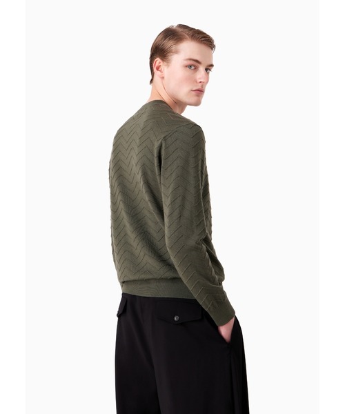 エンポリオ アルマーニ】セーター ピュアバージンウール製 インター