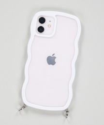 SPINNS | 【ストラップホール付き】うねうねデザイン クリアスマホケース(スマホグッズ)