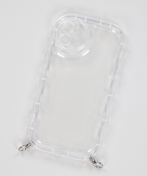 SPINNS（スピンズ）の「【ストラップホール付き】うねうねデザイン クリアスマホケース（スマホグッズ・レディース・クリア/ホワイト/ホワイト系その他・12/13/11/7/8/14/14h/13h/15 /16/iPhone 7/8/SE(第2/第3世代)）」の10枚目の写真