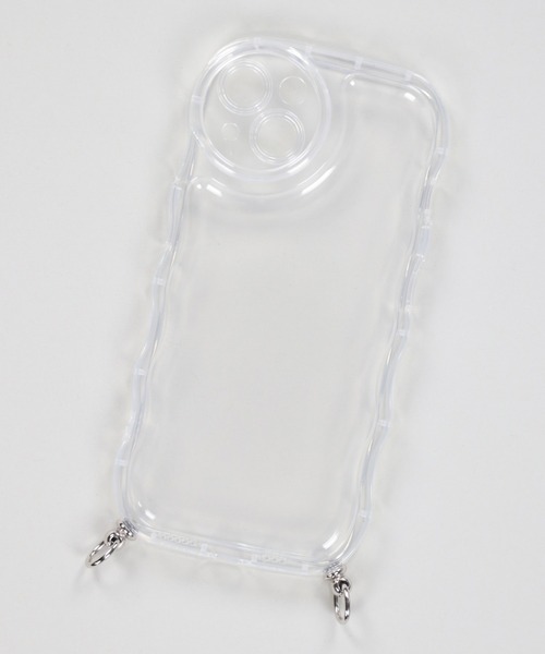 SPINNS（スピンズ）の「【ストラップホール付き】うねうねデザイン クリアスマホケース（スマホグッズ・レディース・クリア/ホワイト/ホワイト系その他・12/13/11/7/8/14/14h/13h/15 /16/iPhone 7/8/SE(第2/第3世代)）」の12枚目の写真