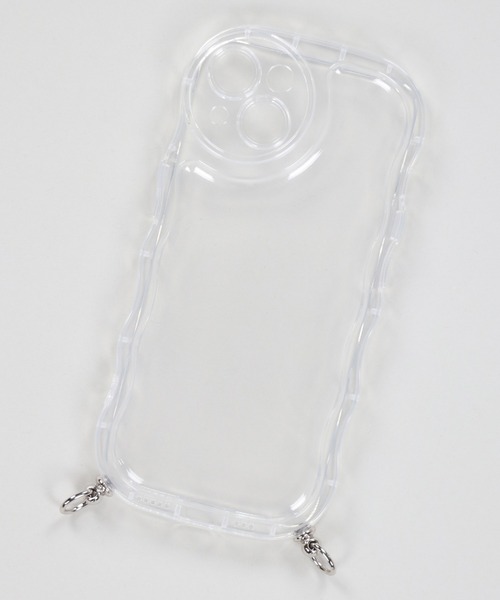 SPINNS（スピンズ）の「【ストラップホール付き】うねうねデザイン クリアスマホケース（スマホグッズ・レディース・クリア/ホワイト/ホワイト系その他・12/13/11/7/8/14/14h/13h/15 /16/iPhone 7/8/SE(第2/第3世代)）」の13枚目の写真