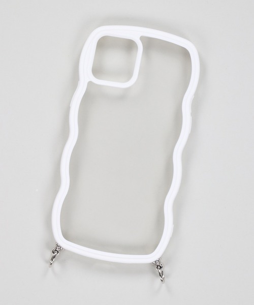 SPINNS（スピンズ）の「【ストラップホール付き】うねうねデザイン クリアスマホケース（スマホグッズ・レディース・クリア/ホワイト/ホワイト系その他・12/13/11/7/8/14/14h/13h/15 /16/iPhone 7/8/SE(第2/第3世代)）」の14枚目の写真