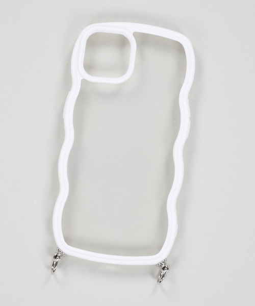 SPINNS（スピンズ）の「【ストラップホール付き】うねうねデザイン クリアスマホケース（スマホグッズ・レディース・クリア/ホワイト/ホワイト系その他・12/13/11/7/8/14/14h/13h/15 /16/iPhone 7/8/SE(第2/第3世代)）」の15枚目の写真