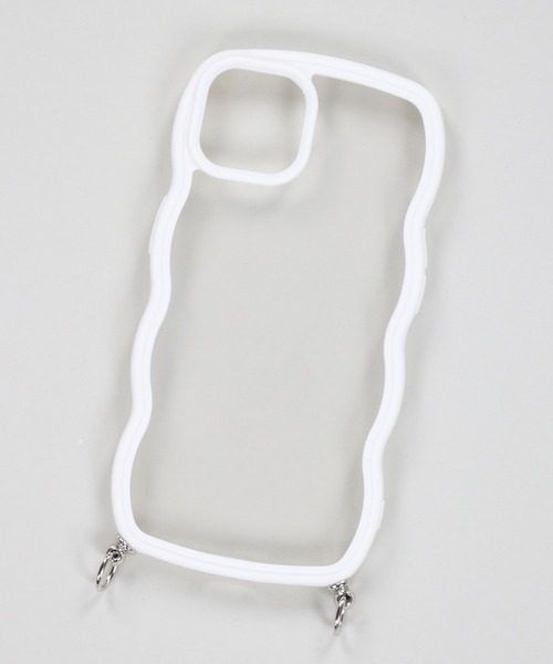 SPINNS（スピンズ）の「【ストラップホール付き】うねうねデザイン クリアスマホケース（スマホグッズ・レディース・クリア/ホワイト/ホワイト系その他・12/13/11/7/8/14/14h/13h/15 /16/iPhone 7/8/SE(第2/第3世代)）」の17枚目の写真
