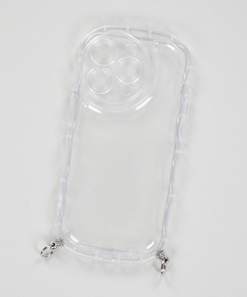 SPINNS（スピンズ）の「【ストラップホール付き】うねうねデザイン クリアスマホケース（スマホグッズ・レディース・クリア/ホワイト/ホワイト系その他・12/13/11/7/8/14/14h/13h/15 /16/iPhone 7/8/SE(第2/第3世代)）」の22枚目の写真