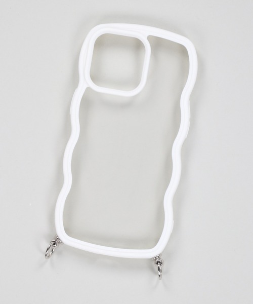 SPINNS（スピンズ）の「【ストラップホール付き】うねうねデザイン クリアスマホケース（スマホグッズ・レディース・クリア/ホワイト/ホワイト系その他・12/13/11/7/8/14/14h/13h/15 /16/iPhone 7/8/SE(第2/第3世代)）」の16枚目の写真