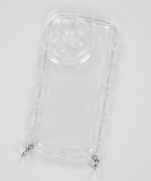 SPINNS（スピンズ）の「【ストラップホール付き】うねうねデザイン クリアスマホケース（スマホグッズ・レディース・クリア/ホワイト/ホワイト系その他・12/13/11/7/8/14/14h/13h/15 /16/iPhone 7/8/SE(第2/第3世代)）」の21枚目の写真