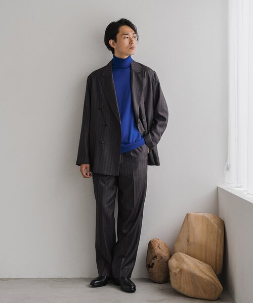 EDIFICE（エディフィス）の「14ゲージ ウール タートルネックニット（ニット/セーター・メンズ・ホワイト/ブラック/ブラウン/ブルー系その他・SMALL/MEDIUM/LARGE）」の11枚目の写真