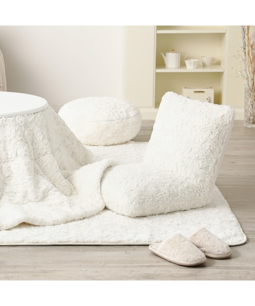 エコファ―×パール ルームシューズ ホワイト（ルームシューズ/スリッパ