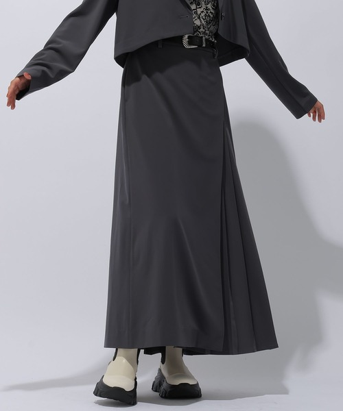 HARE（ハレ）の「２Pジャケット＊アシメプリーツスカート(HARE)（セットアップ・レディース・グレー/ブラック/グリーン/グレー系その他・FREE）」の10枚目の写真