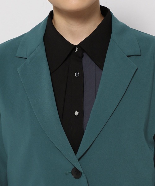 HARE（ハレ）の「２Pジャケット＊アシメプリーツスカート(HARE)（セットアップ・レディース・グレー/ブラック/グリーン/グレー系その他・FREE）」の19枚目の写真